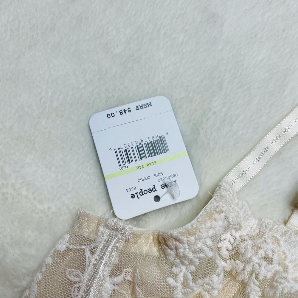 Free People Bustier Creme Bralette - Picture 4 of 5